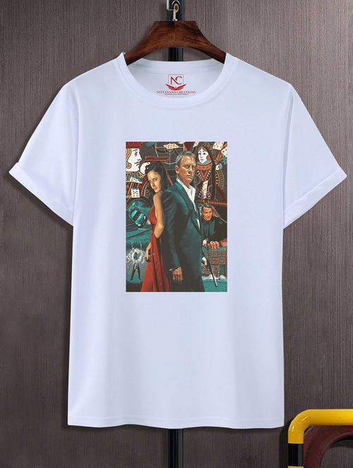 unisex graphic printed round neck tshirt - 20768935 - Standard Image - 0