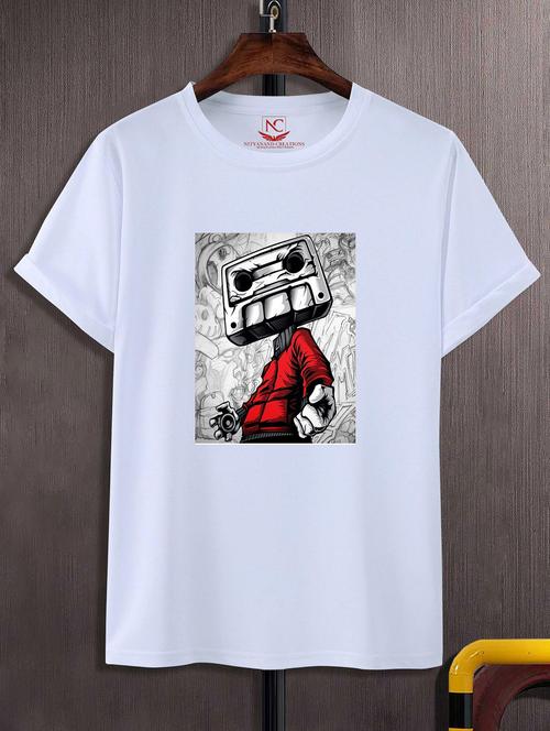 unisex graphic printed round neck tshirt - 20768959 - Standard Image - 0