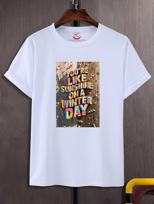 unisex graphic printed round neck tshirt - 20769065 - Standard Image - 0