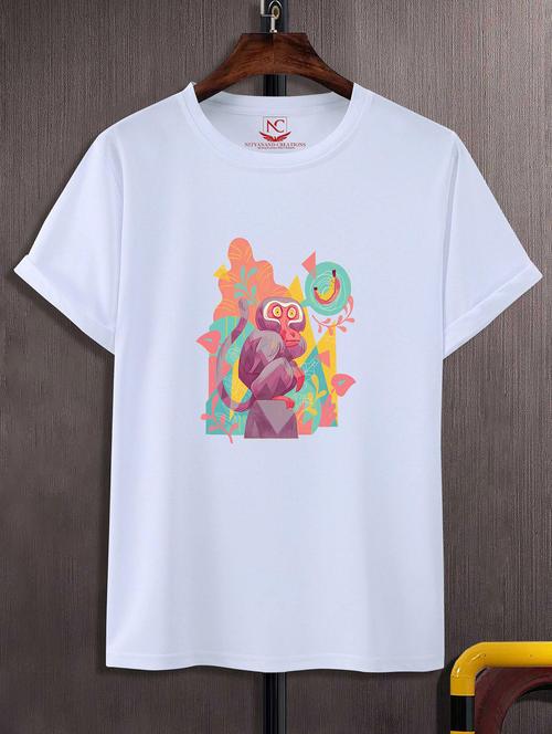 unisex graphic printed round neck tshirt - 20769076 - Standard Image - 0
