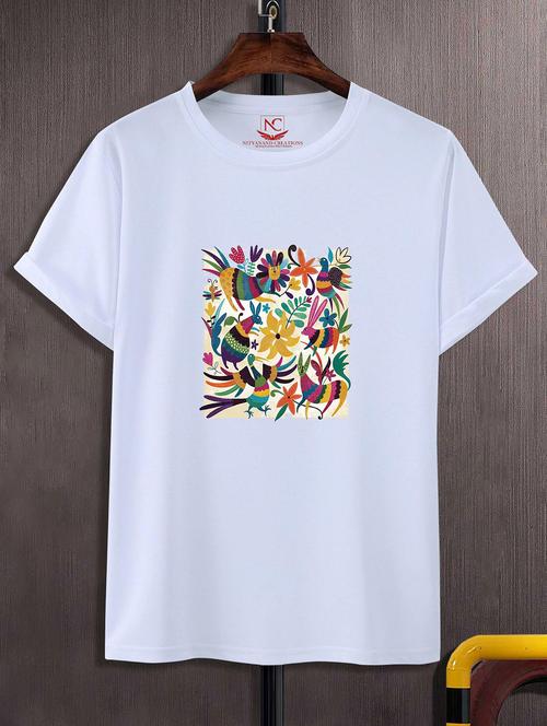 unisex graphic printed round neck tshirt - 20769094 - Standard Image - 0