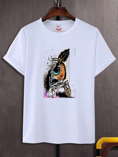 unisex graphic printed round neck tshirt - 20769180 - Standard Image - 0