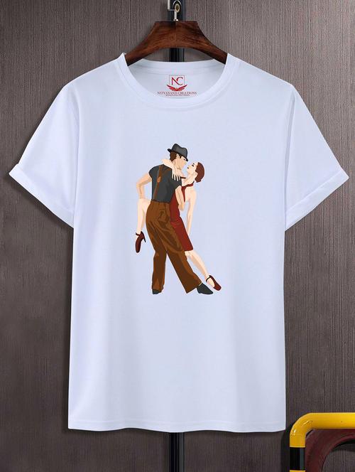 unisex graphic printed round neck tshirt - 20769226 - Standard Image - 0