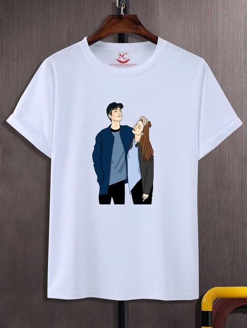 unisex graphic printed round neck tshirt - 20769422 - Standard Image - 0