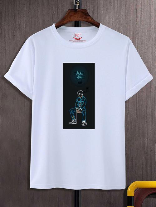 unisex graphic printed round neck tshirt - 20769425 - Standard Image - 0