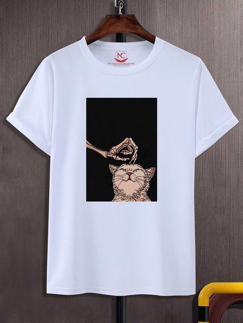 unisex graphic printed round neck tshirt - 20769780 - Standard Image - 0