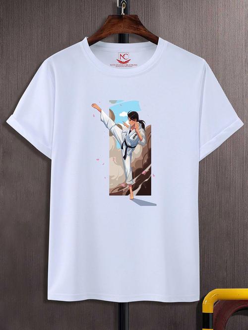 unisex graphic printed round neck tshirt - 20769865 -  Standard Image - 0