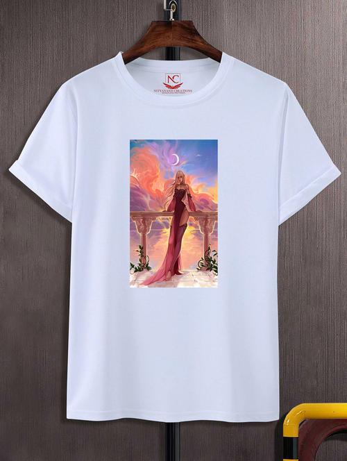 unisex graphic printed round neck tshirt - 20769977 - Standard Image - 0