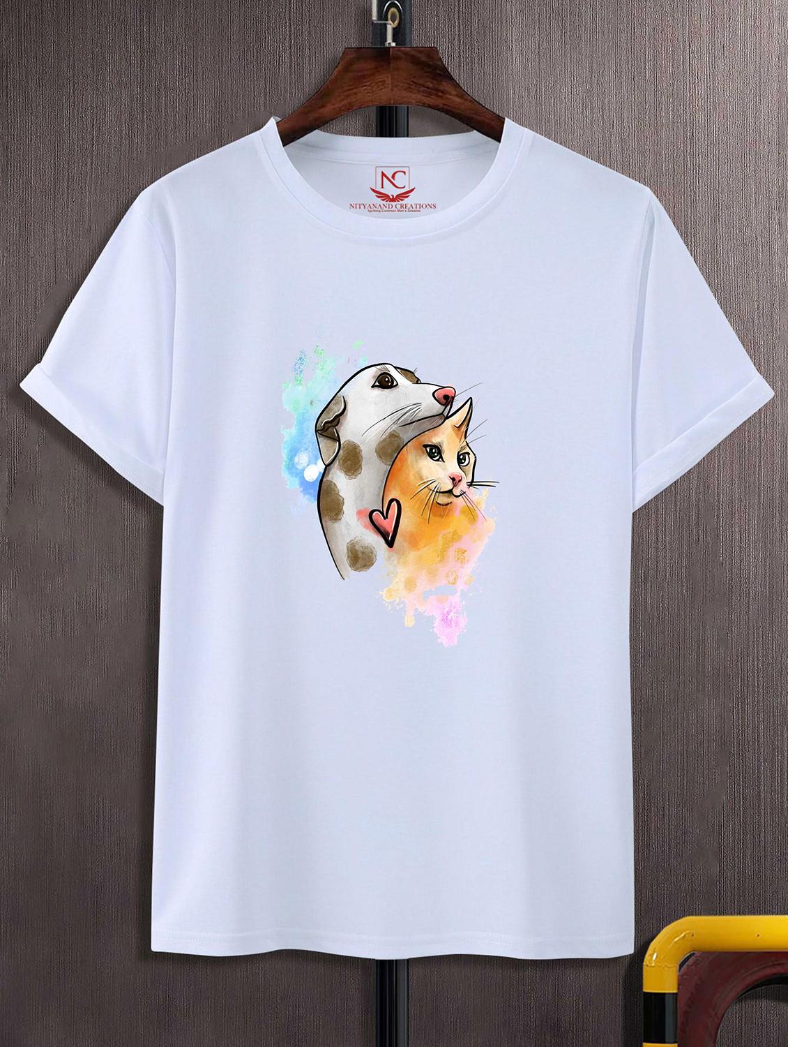 unisex graphic printed round neck tshirt - 20770040 - Zoom Image - 0