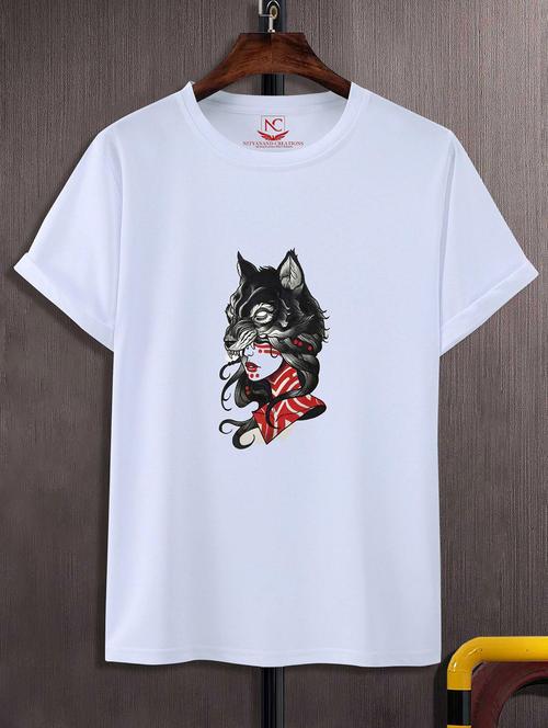 unisex graphic printed round neck tshirt - 20770046 - Standard Image - 0