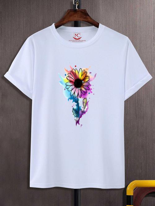 unisex graphic printed round neck tshirt - 20770065 - Standard Image - 0