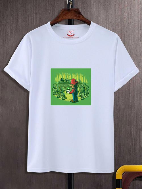 unisex graphic printed round neck tshirt - 20770079 - Standard Image - 0