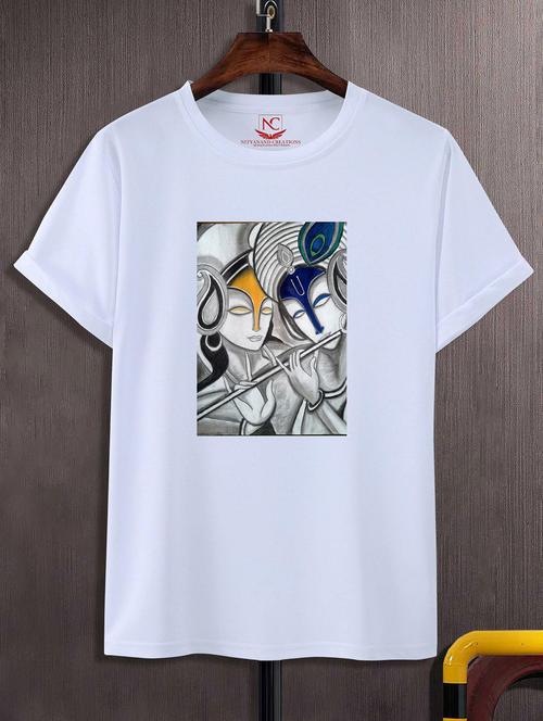 unisex graphic printed round neck tshirt - 20770080 - Standard Image - 0
