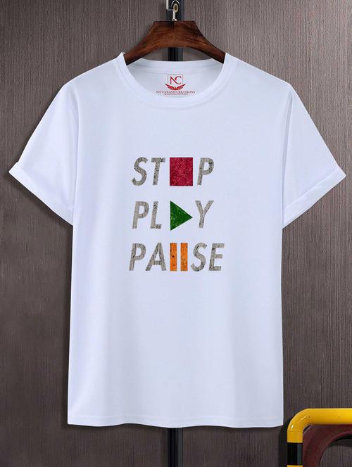 unisex graphic printed round neck tshirt - 20770112 -  Standard Image - 0