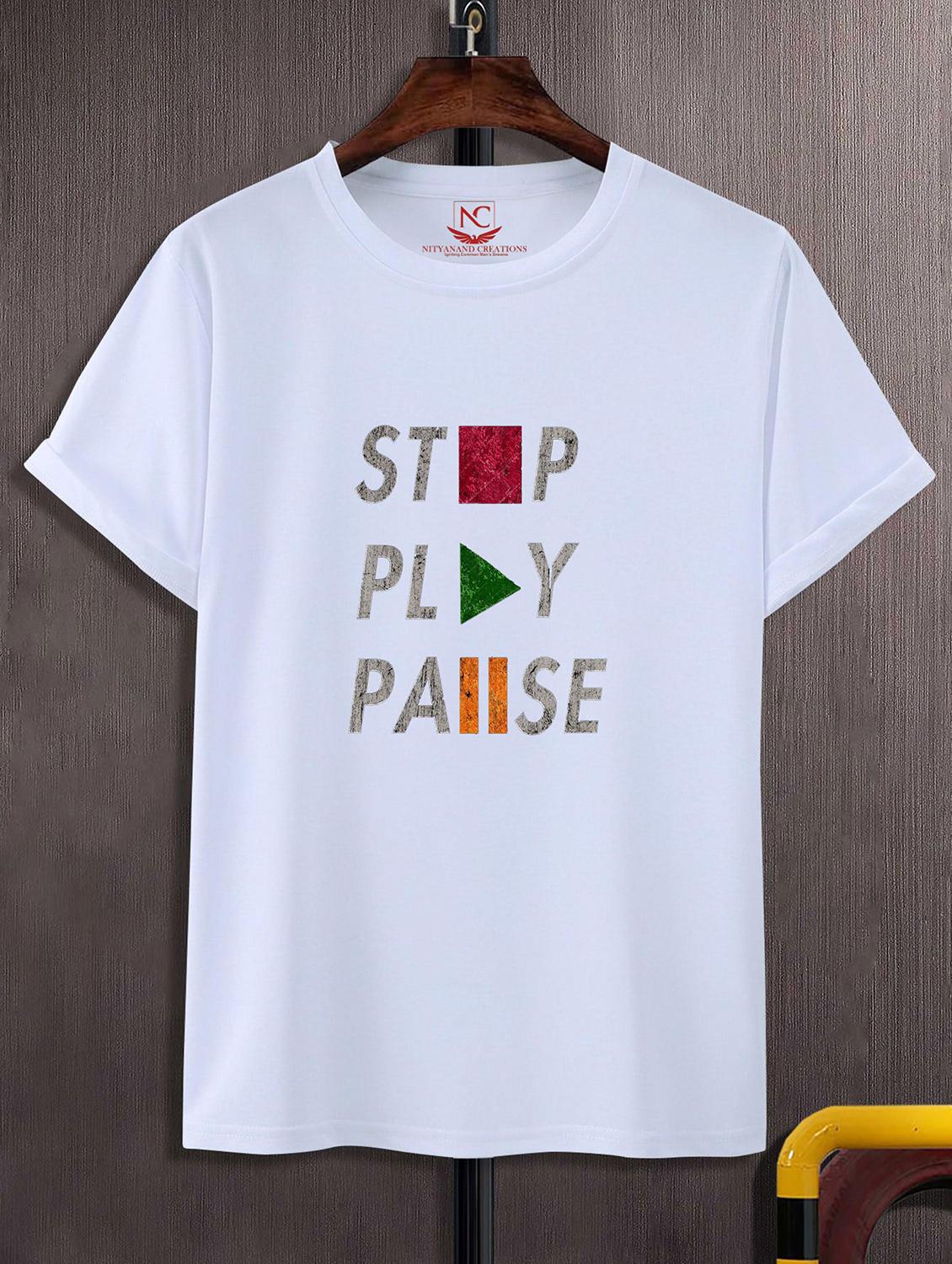 unisex graphic printed round neck tshirt - 20770112 -  Zoom Image - 0