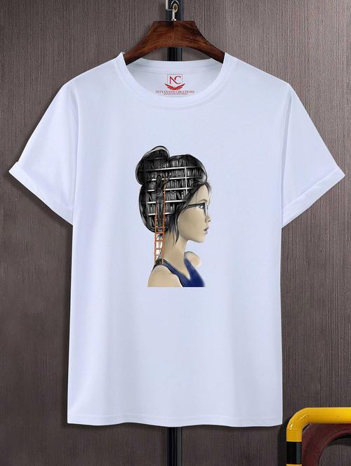 unisex graphic printed round neck tshirt - 20770127 - Standard Image - 0