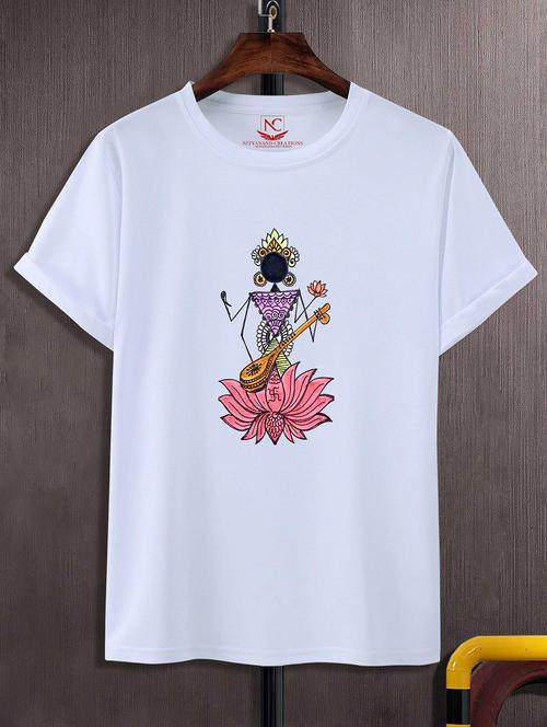 unisex graphic printed round neck tshirt - 20770130 -  Standard Image - 0