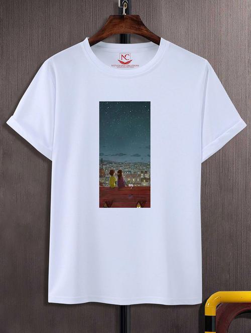 unisex graphic printed round neck tshirt - 20770181 - Standard Image - 0