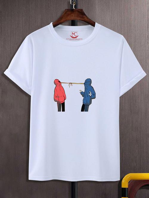 unisex graphic printed round neck tshirt - 20770187 -  Standard Image - 0