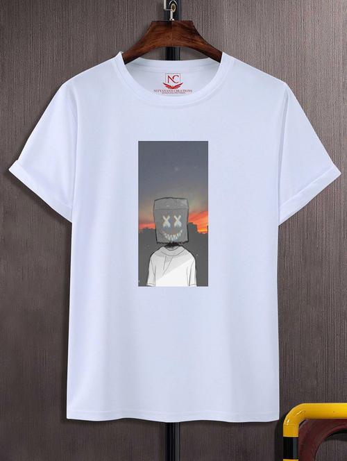 unisex graphic printed round neck tshirt - 20770202 -  Standard Image - 0