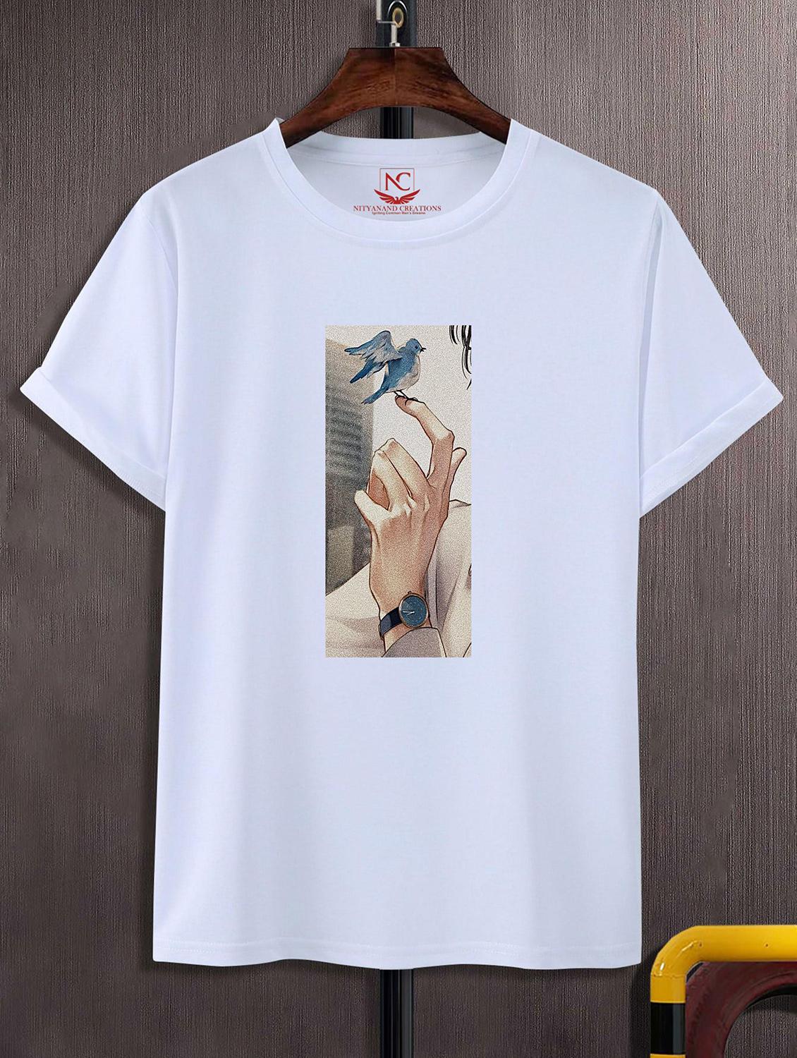 unisex graphic printed round neck tshirt - 20770205 -  Zoom Image - 0