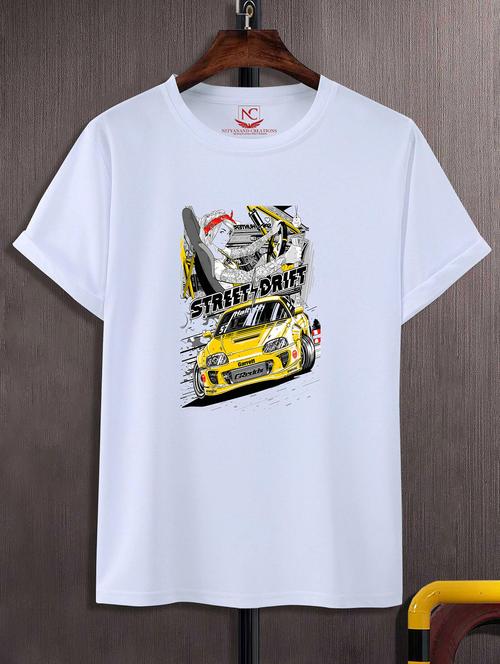 unisex graphic printed round neck tshirt - 20770206 -  Standard Image - 0