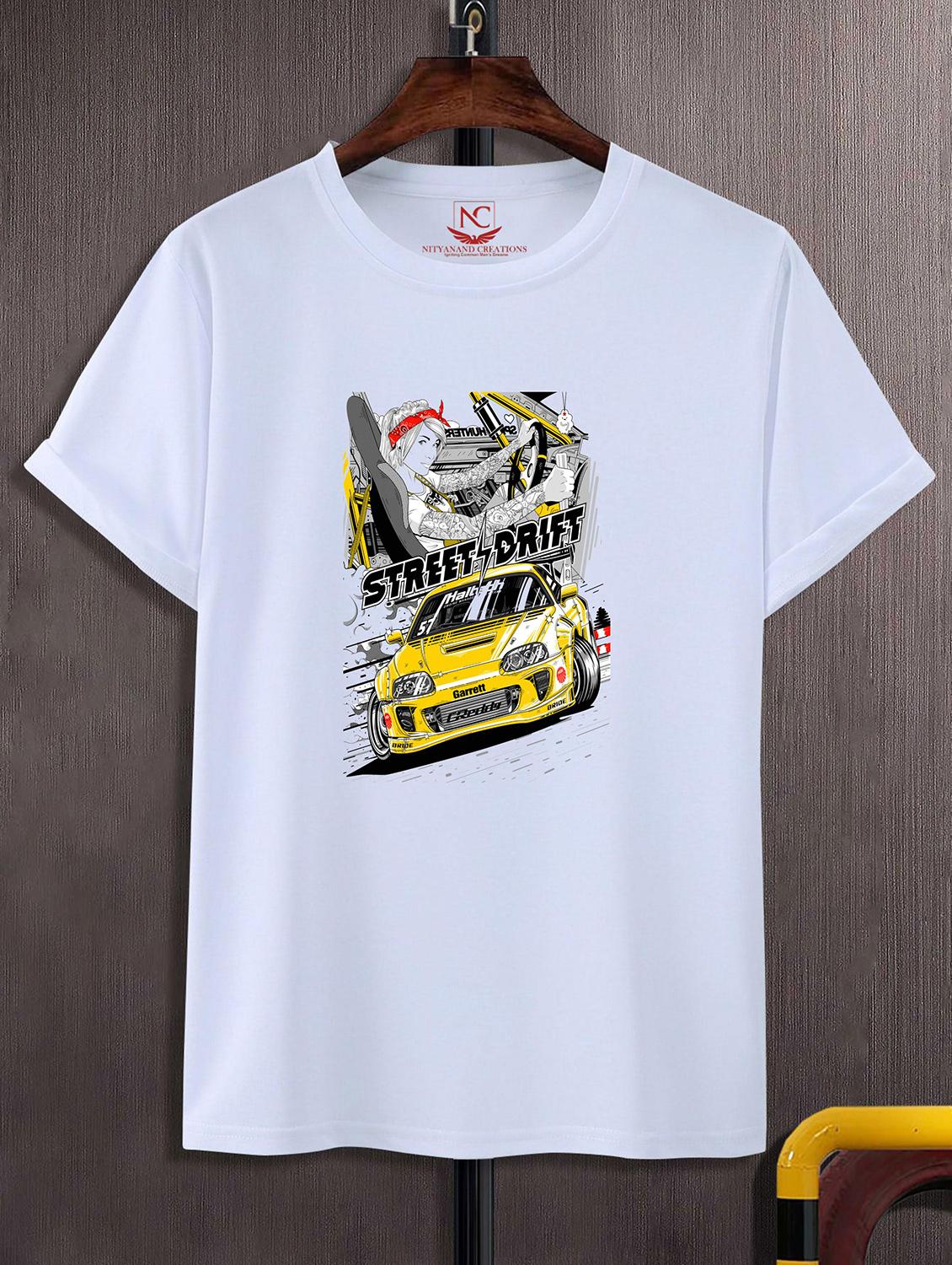 unisex graphic printed round neck tshirt - 20770206 -  Zoom Image - 0