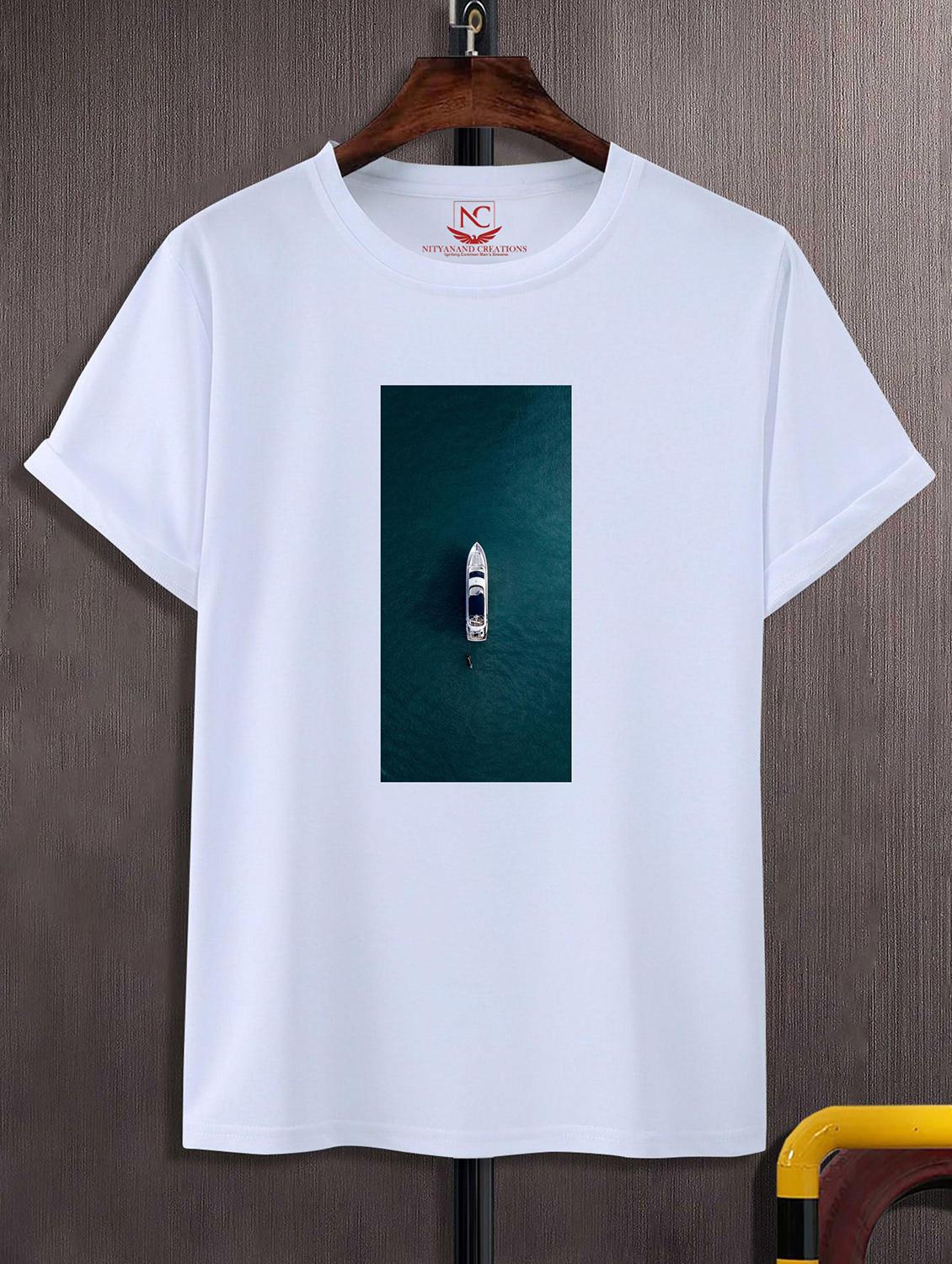 unisex graphic printed round neck tshirt - 20770208 - Zoom Image - 0
