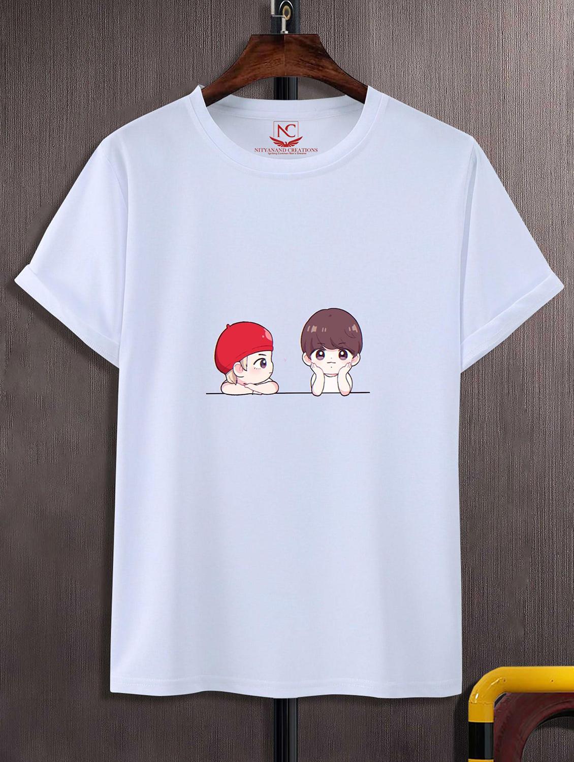 unisex graphic printed round neck tshirt - 20770215 -  Zoom Image - 0