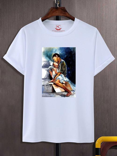 unisex graphic printed round neck tshirt - 20770223 - Standard Image - 0