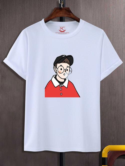 unisex graphic printed round neck tshirt - 20770234 -  Standard Image - 0