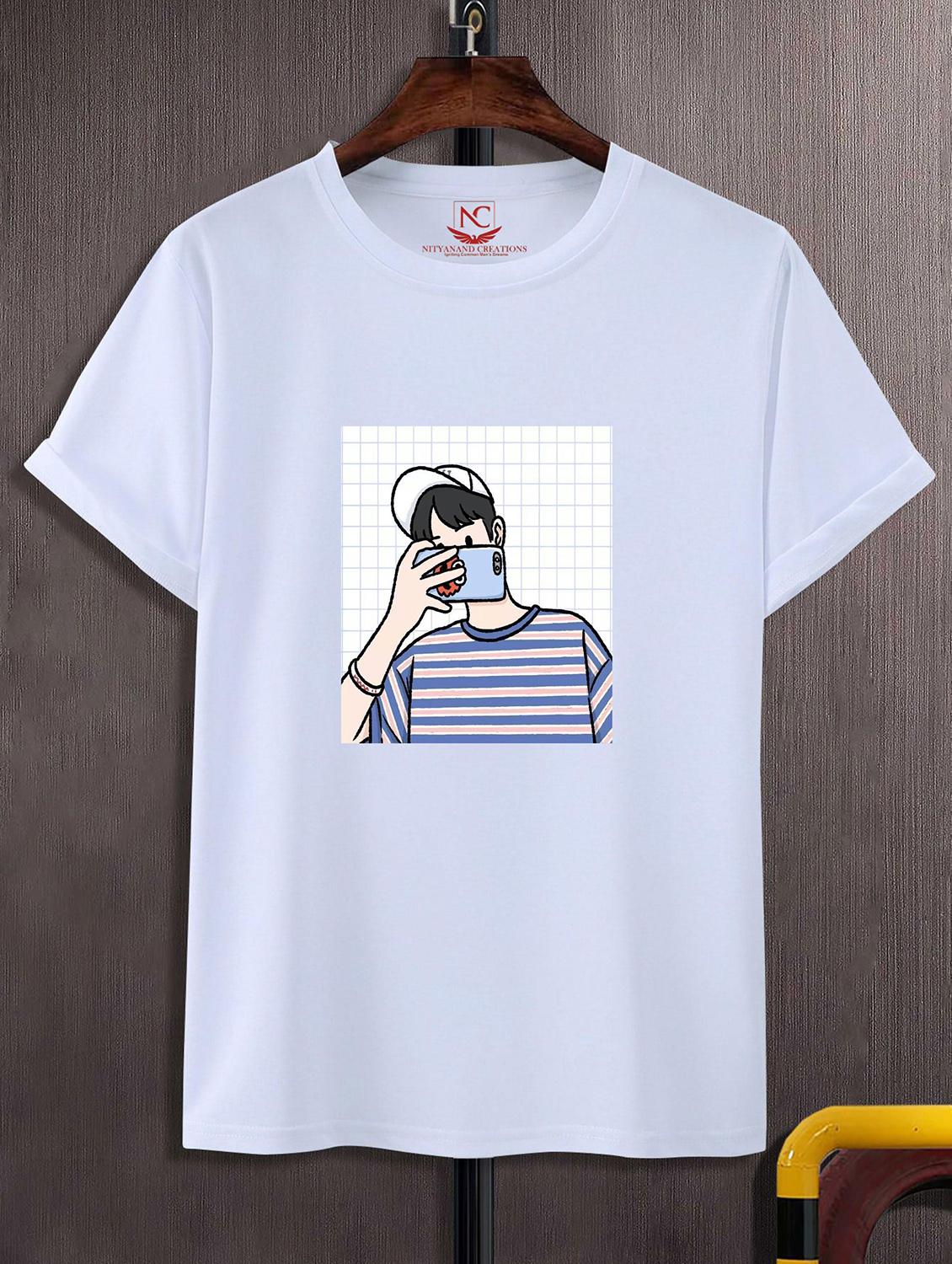 unisex graphic printed round neck tshirt - 20770237 - Zoom Image - 0