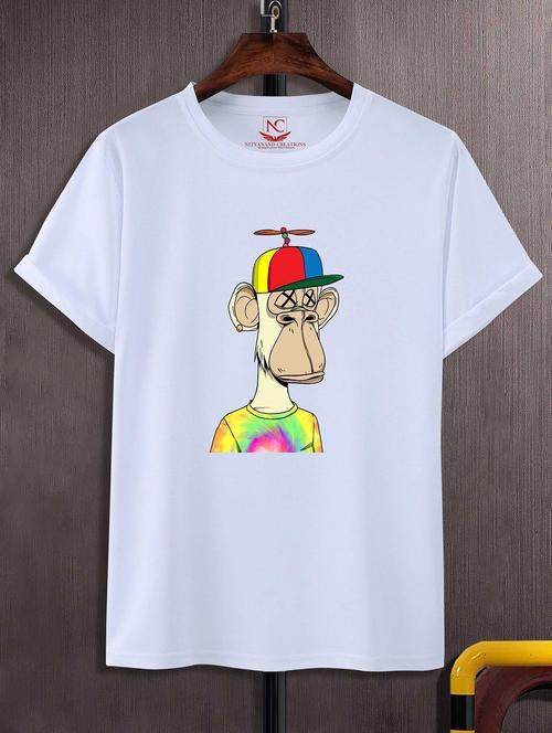 unisex graphic printed round neck tshirt - 20770245 -  Standard Image - 0