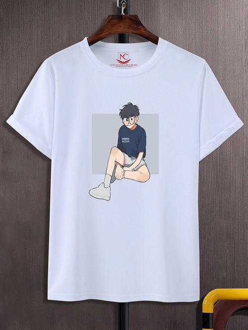 unisex graphic printed round neck tshirt - 20770255 - Standard Image - 0