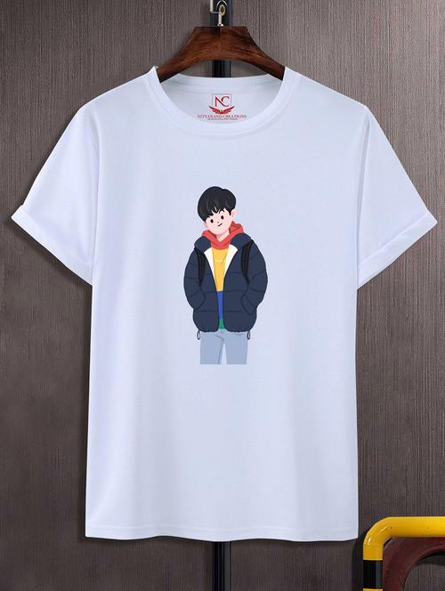 unisex graphic printed round neck tshirt - 20770271 -  Standard Image - 0
