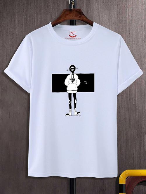 unisex graphic printed round neck tshirt - 20770273 - Standard Image - 0