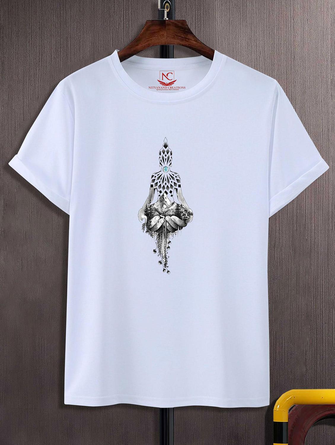 unisex graphic printed round neck tshirt - 20770360 - Zoom Image - 0
