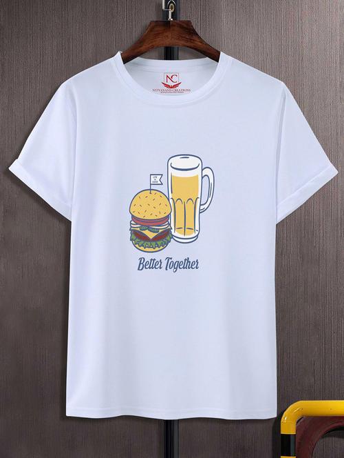 unisex graphic printed round neck tshirt - 20770416 - Standard Image - 0