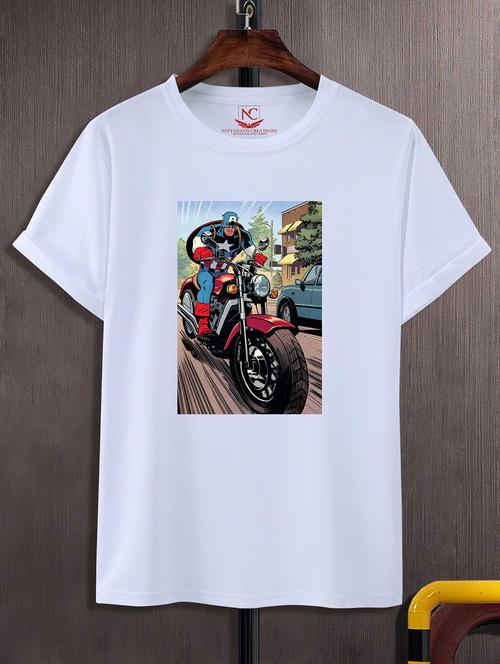 unisex graphic printed round neck tshirt - 20770443 - Standard Image - 0