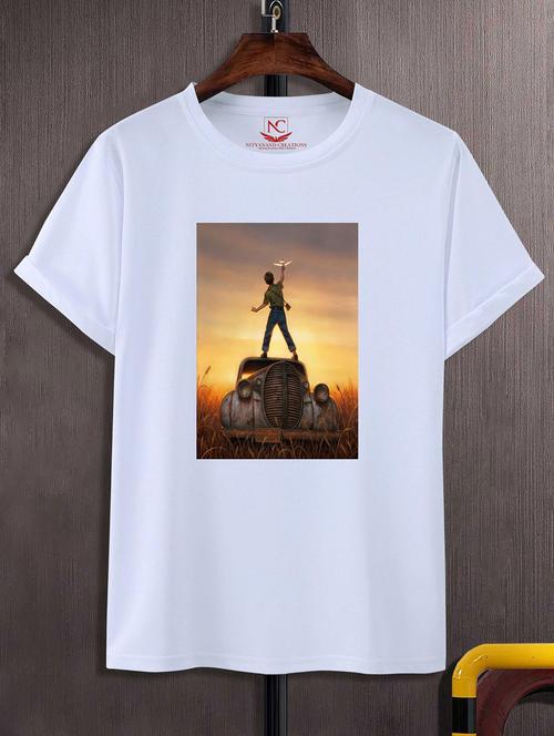 unisex graphic printed round neck tshirt - 20770453 -  Standard Image - 0