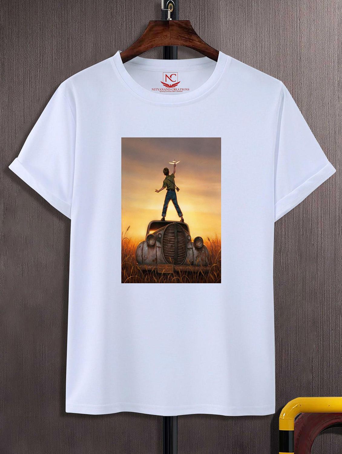 unisex graphic printed round neck tshirt - 20770453 -  Zoom Image - 0
