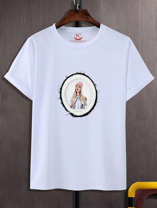 unisex graphic printed round neck tshirt - 20770547 -  Standard Image - 0