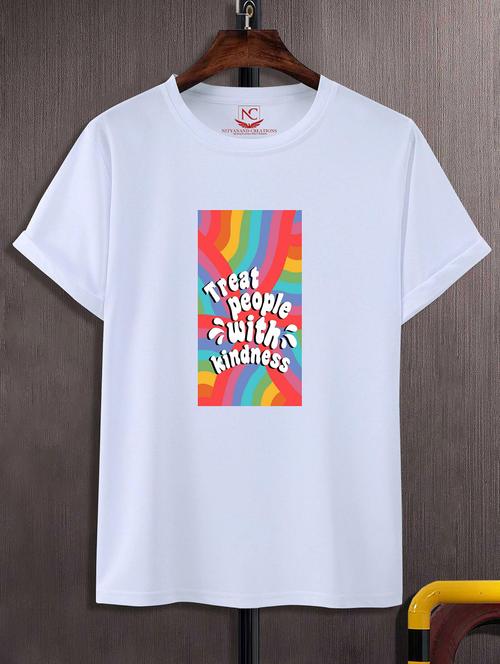 unisex graphic printed round neck tshirt - 20770567 - Standard Image - 0