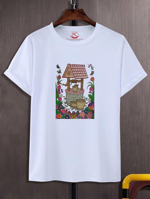unisex graphic printed round neck tshirt - 20770612 - Standard Image - 0