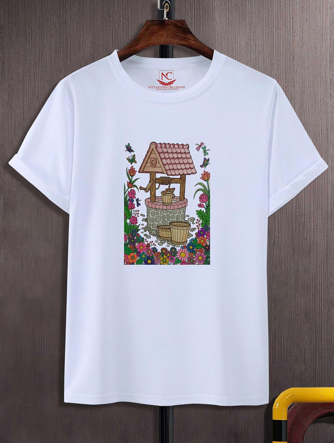 unisex graphic printed round neck tshirt - 20770612 - Zoom Image - 0