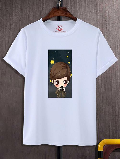 unisex graphic printed round neck tshirt - 20770622 - Standard Image - 0