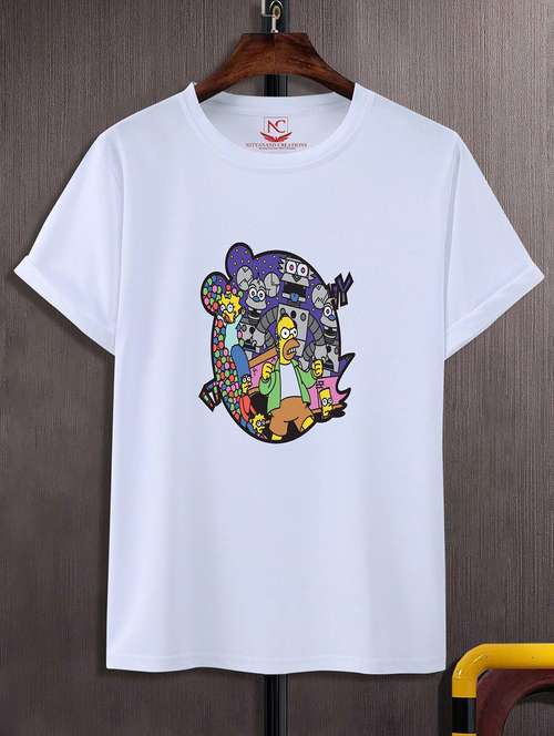 unisex graphic printed round neck tshirt - 20770924 - Standard Image - 0