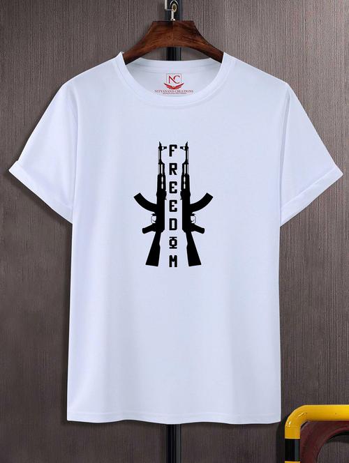unisex graphic printed round neck tshirt - 20771038 - Standard Image - 0