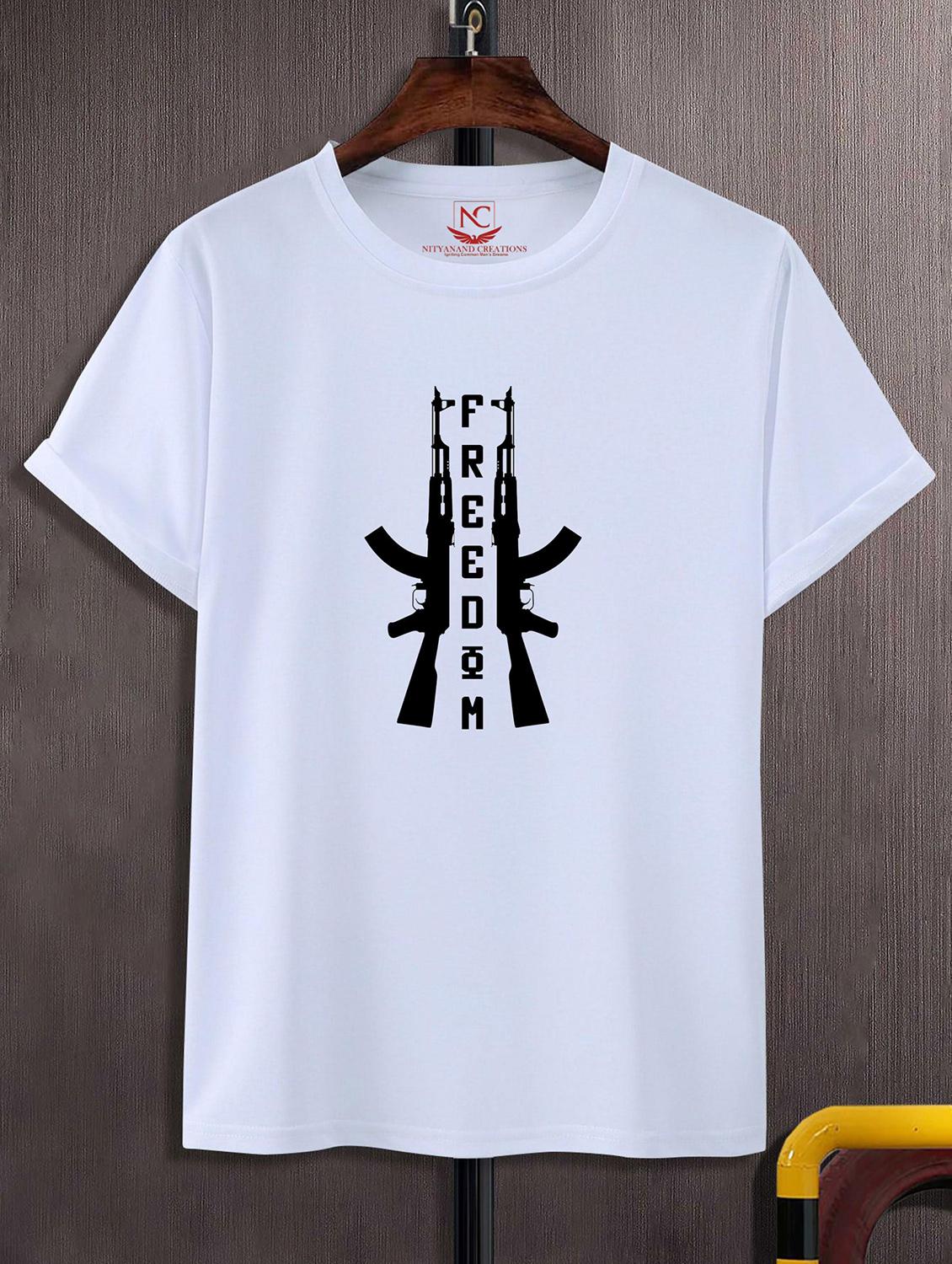 unisex graphic printed round neck tshirt - 20771038 - Zoom Image - 0