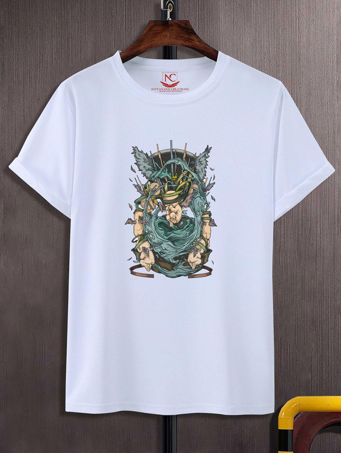 unisex graphic printed round neck tshirt - 20771089 - Zoom Image - 0